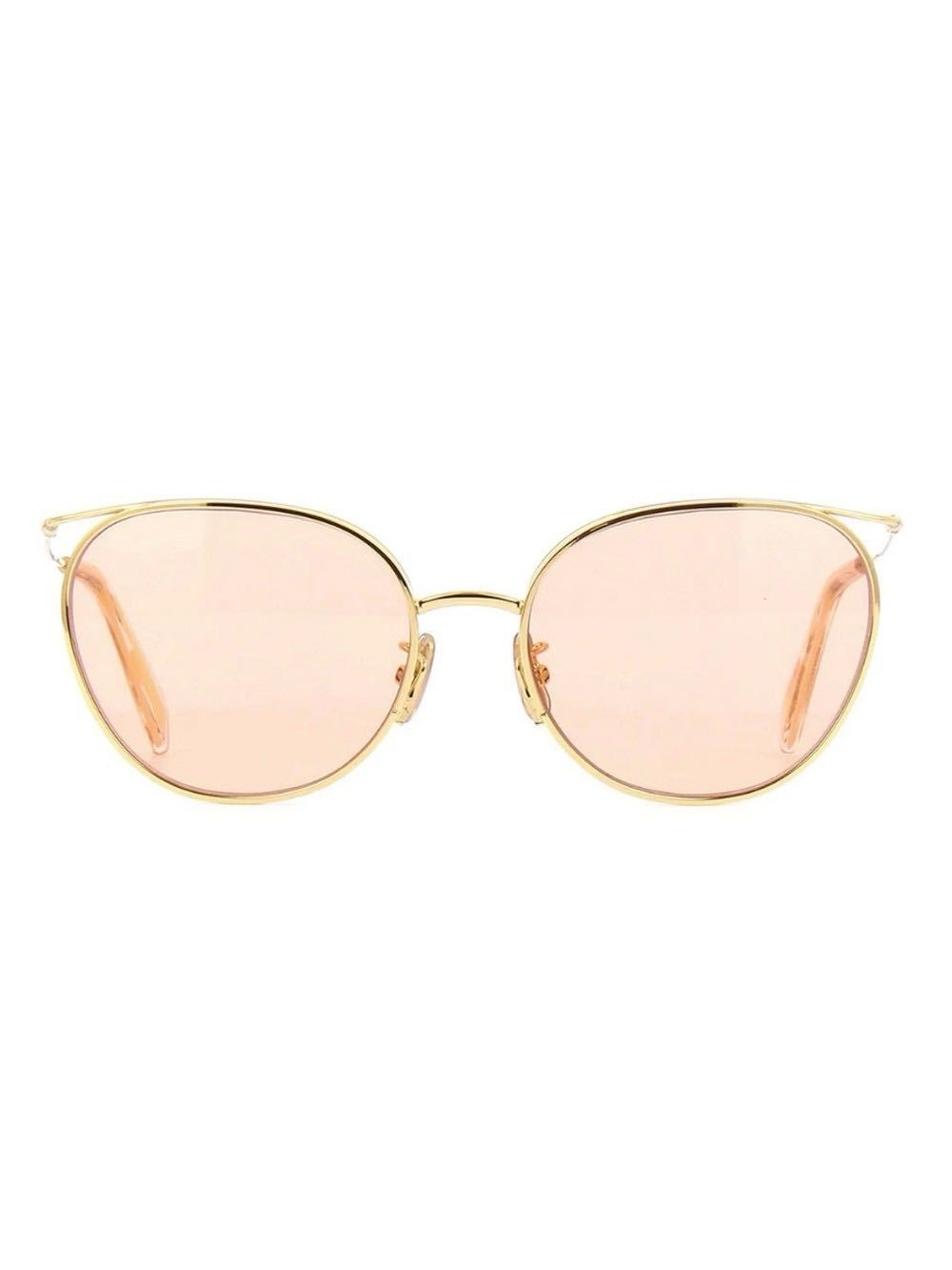 CELINE CL40136U GOLD/ROSE PINK GOLD LENS AVIATOR SUNGLASSES